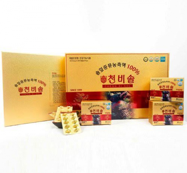 Tinh Dầu Thông Đỏ Cheon Bi Sol Hàn Quốc 180 Viên Chính Hãng – Hỗ Trợ Chăm Sóc Sức Khỏe Từ Thiên Nhiên